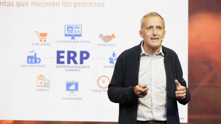 Enrique Parborell en su charla sobre la aceleración digital de las pymes