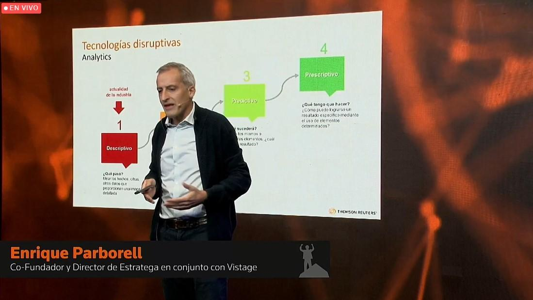 Enrique Parborell comentando sobre las tecnologías disruptivas que favorecen la aceleración digital