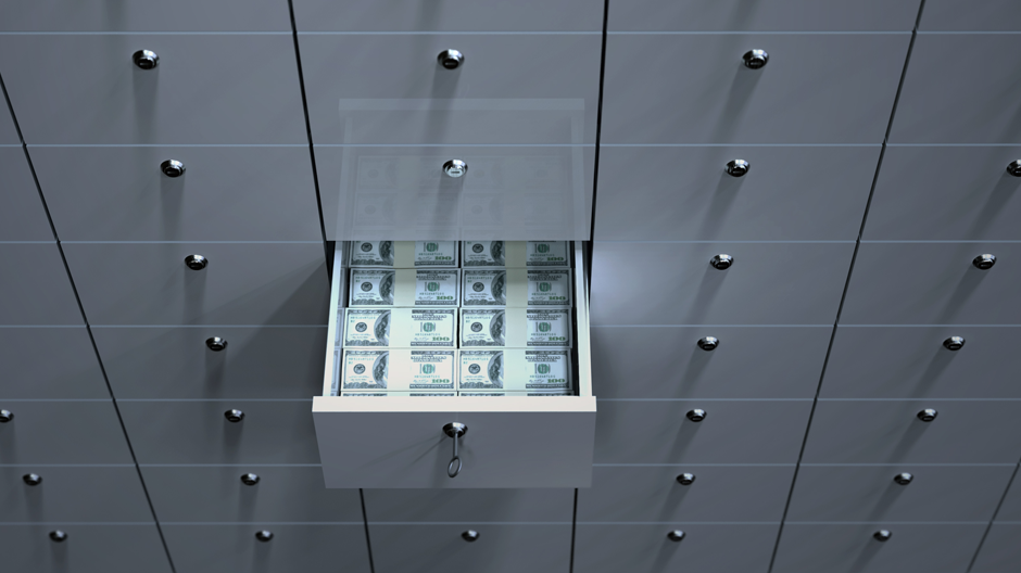 white drawer with cash